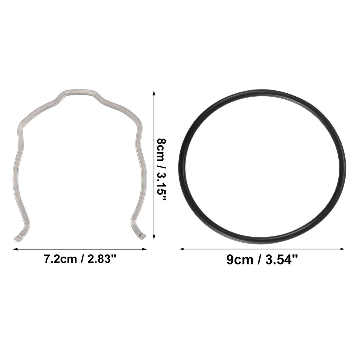 Charge Pipe C Clip O Ring Seal Gasket for BMW 335i N54 N55 (2007–2016)