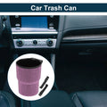 Car Trash Can for Universal Use (Portable, Seat Back, ABS, Pink)