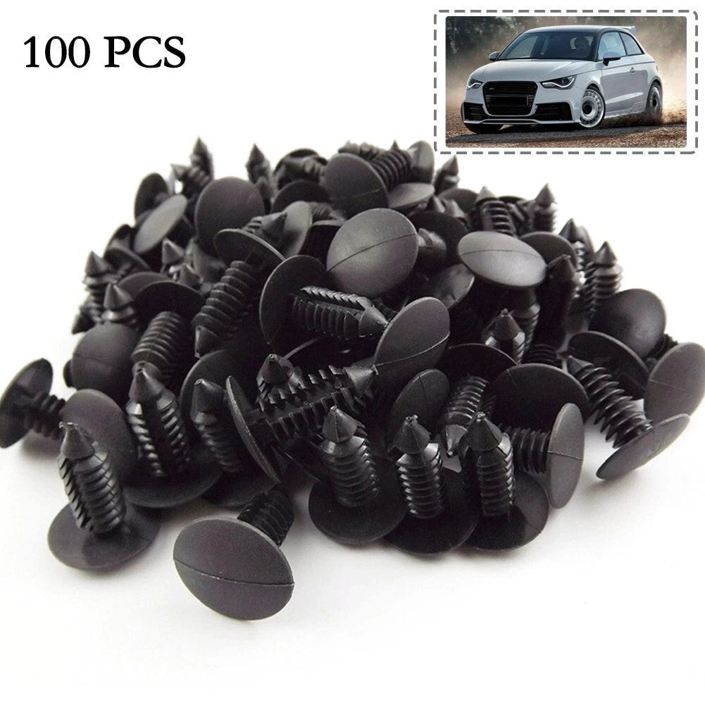 100X 8mm Bumper Clips for Auto Car (Universal)