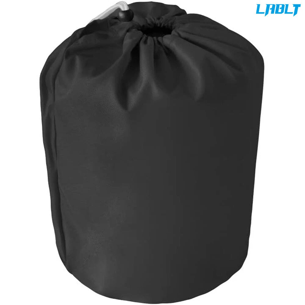 Boat Cover for V-Hull 17-19' 96" (LABLT 600D, Trailerable, Black)