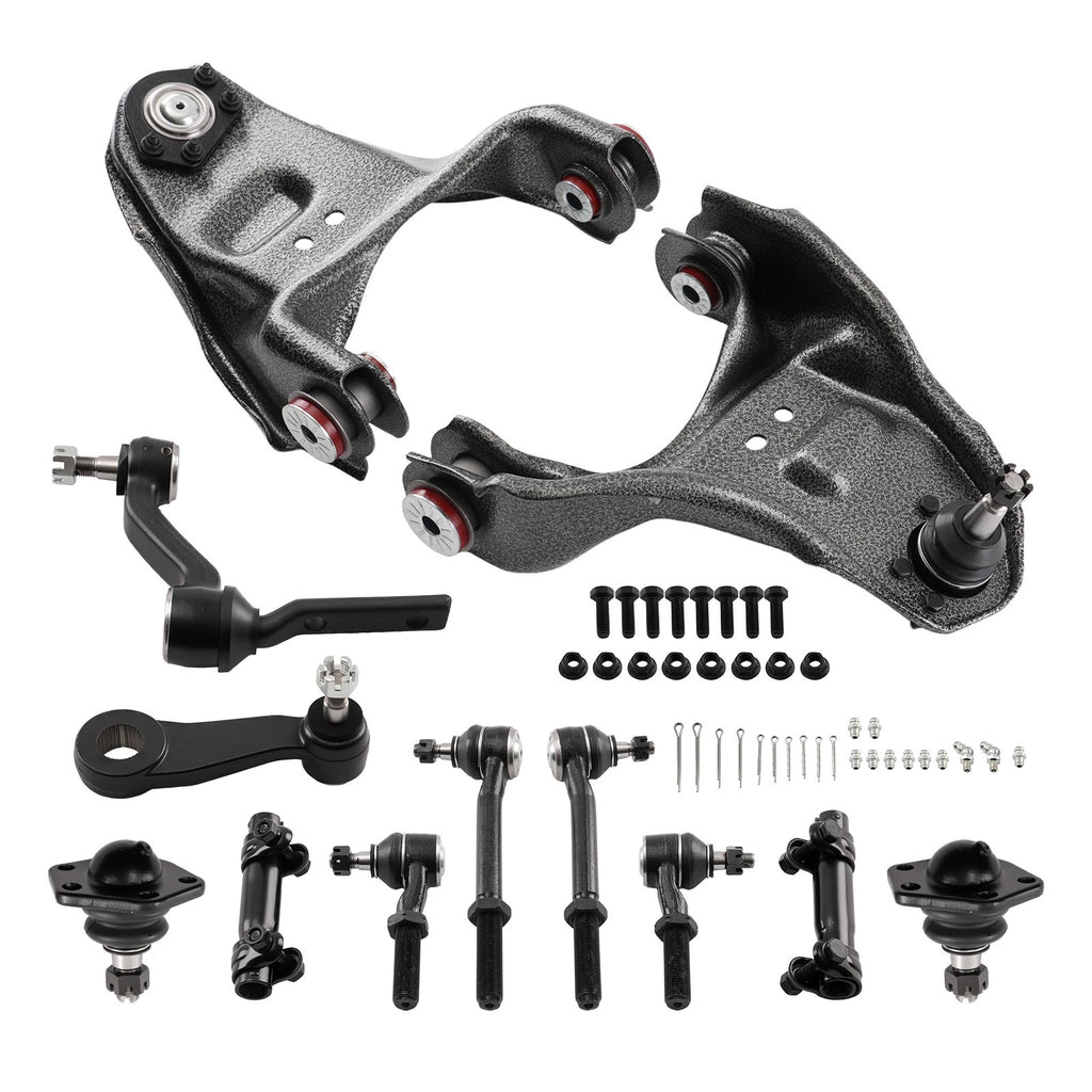 12X Front Upper Control Arms & Pitman Idler Arm Poly Bushing for GMC Jimmy (1998–2002)