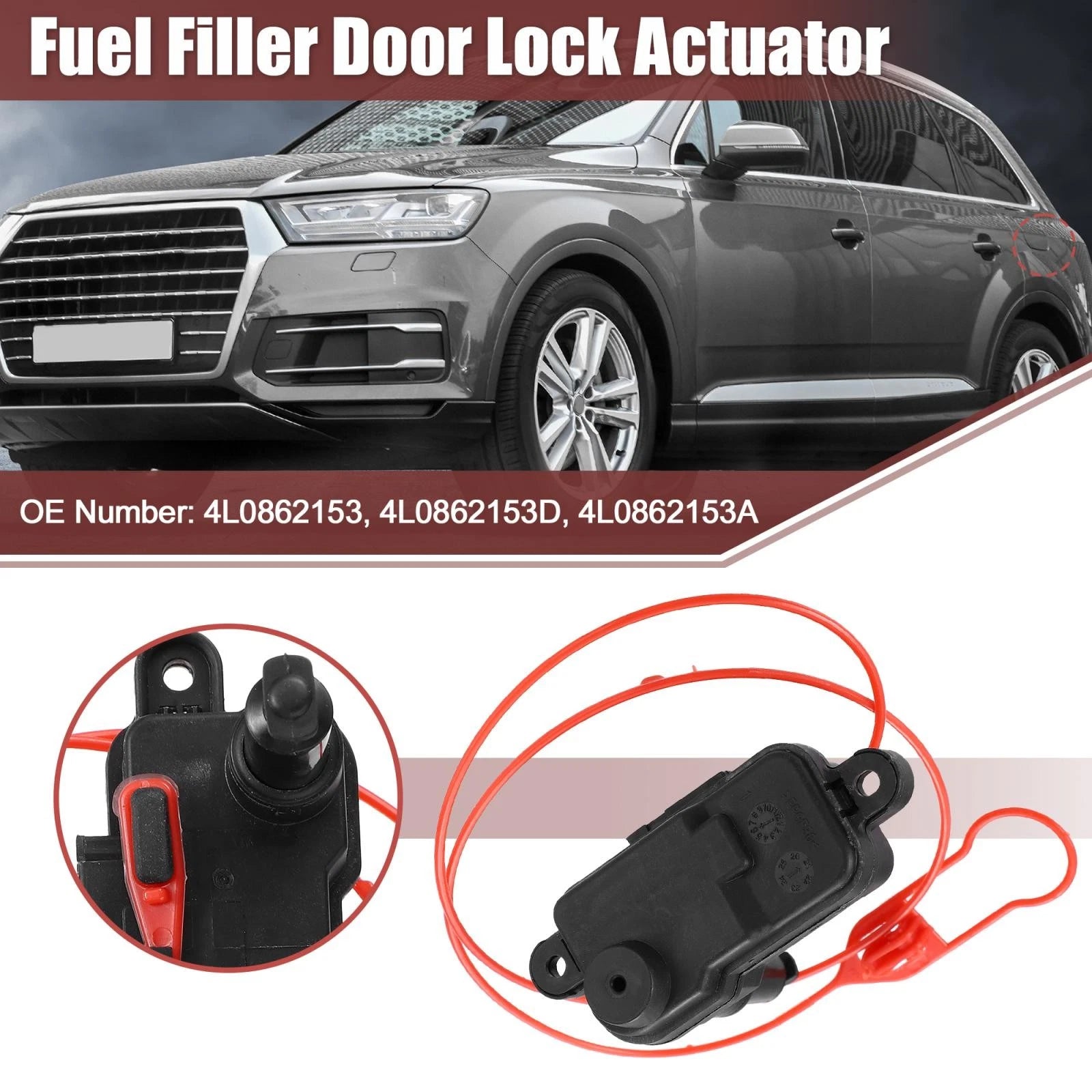 Fuel Flap Actuator Release Lock Replacement for Audi Q7 A6 S6 A7 (2005–2017)