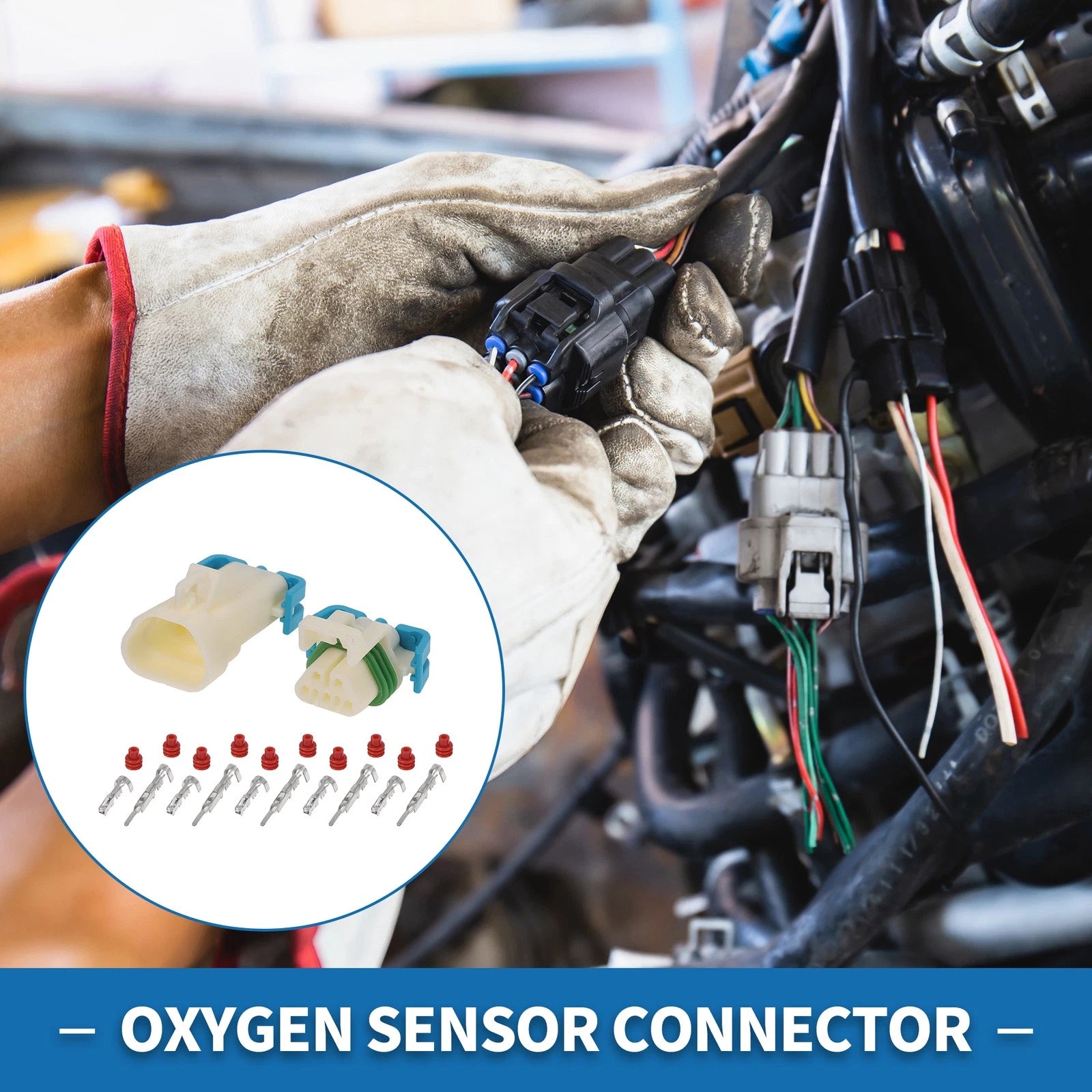 Oxygen Sensor Connector 5 Pin Replacement for GMC Chevy Cadillac (2010–2019)