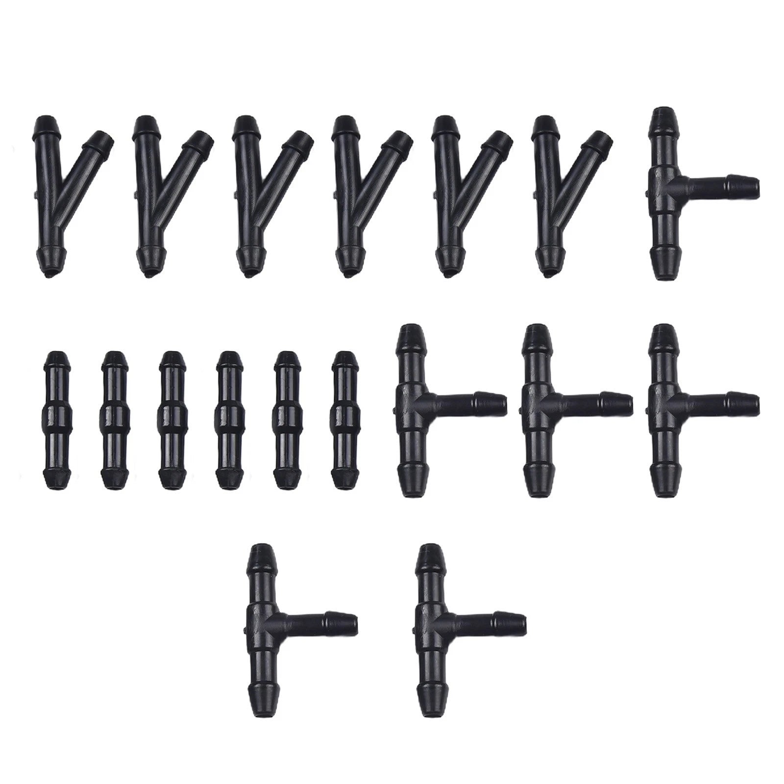 18pcs Windshield Washer Hose Connectors for Universal Applications