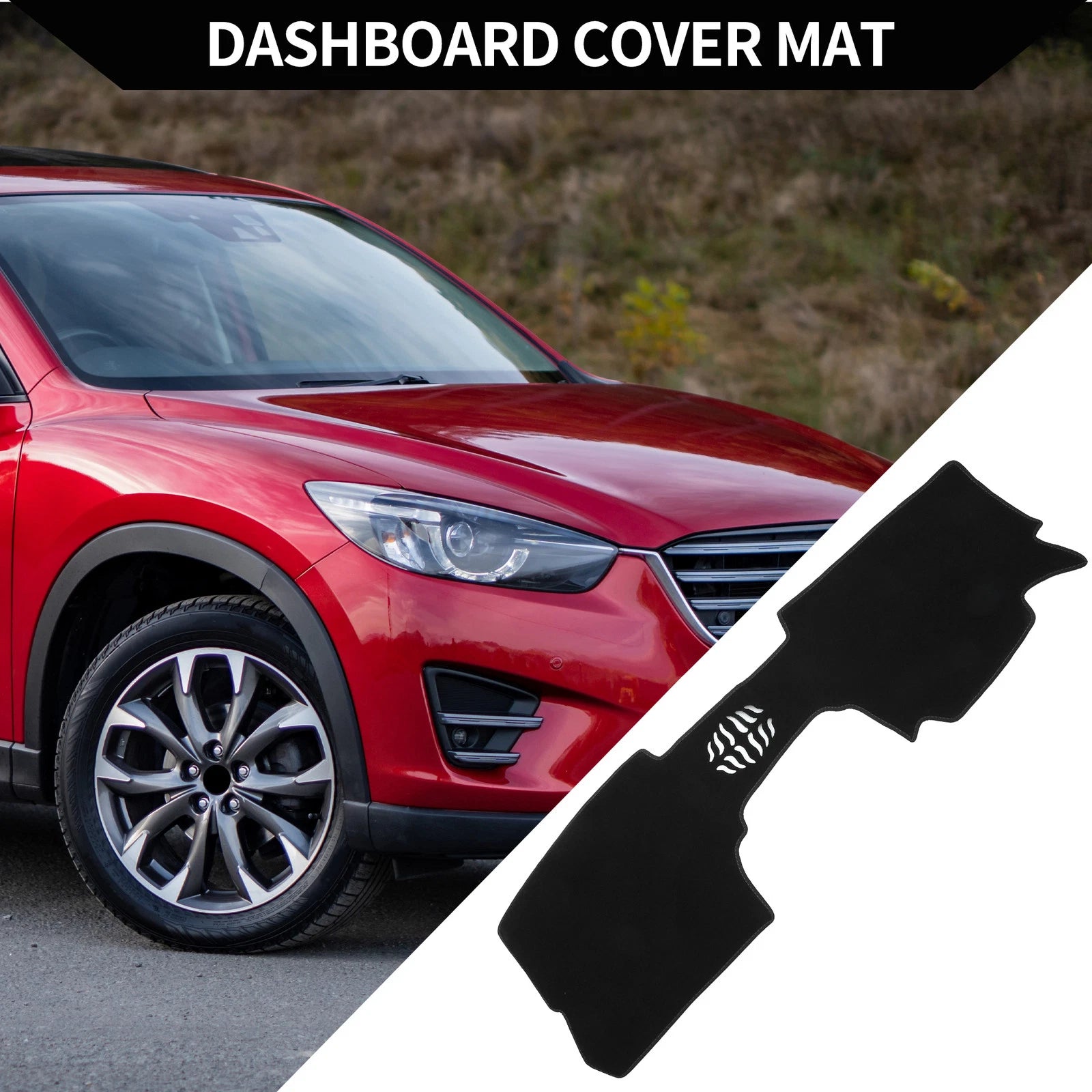 Dashboard Cover Mat for Mazda CX-30 (2020–2024) Black Protector Pad