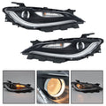 Set of 2 Halogen Headlights with LED DRL for Chrysler 200 (2015–2017)