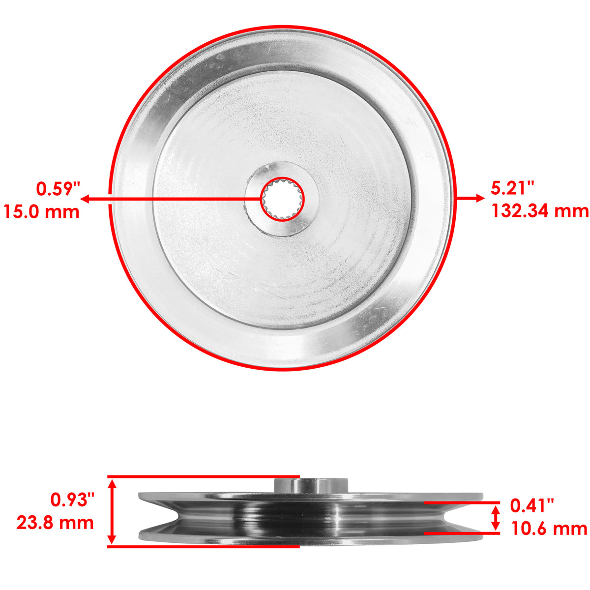 Transmission Pulley Replacement for John Deere X300 Lawn Mower (2008–2010)