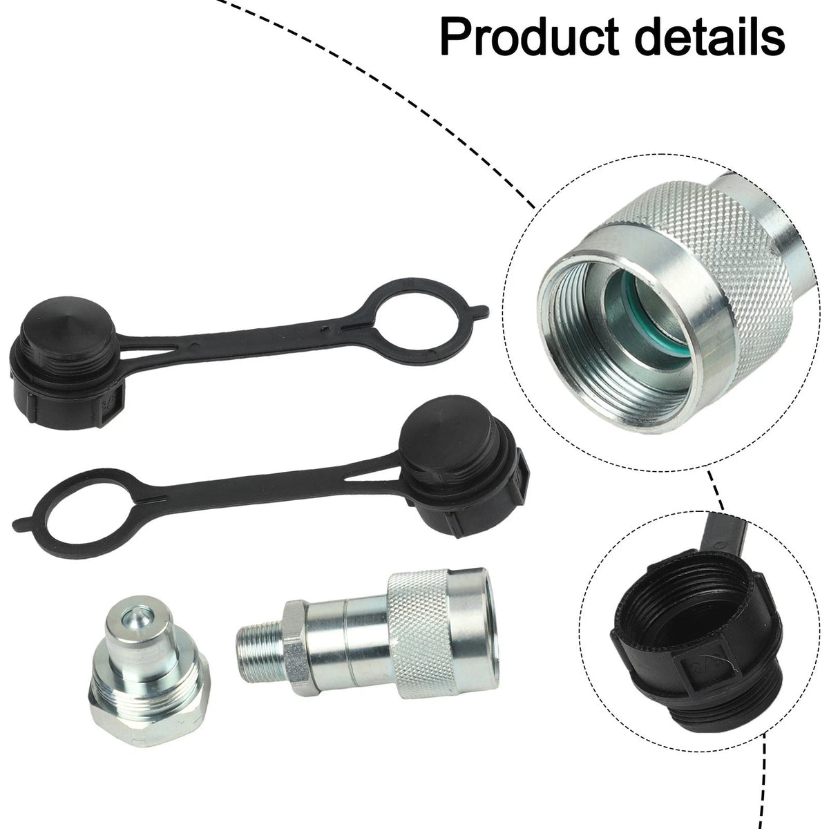 Hydraulic Jack Quick Connector Coupler for Tool-free Installation