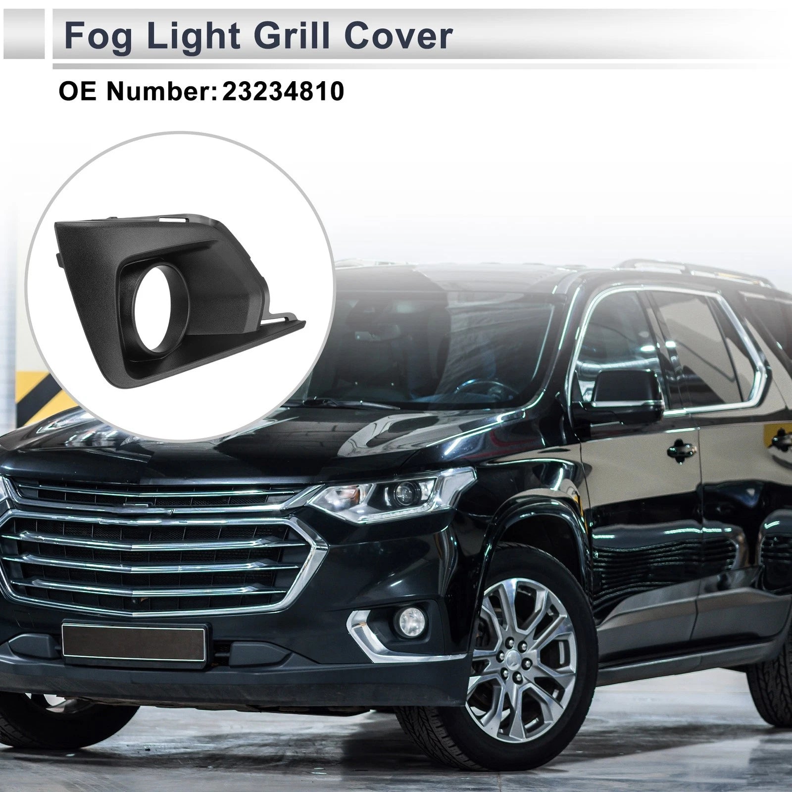 Front Right Fog Light Grill Replacement for Chevrolet Traverse (2018–2019)