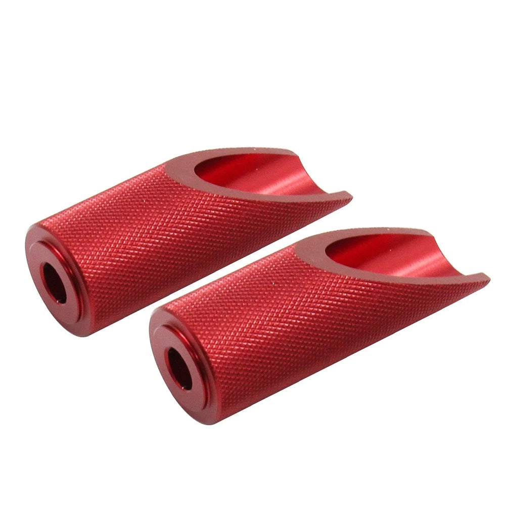 2X Motorcycle Footpegs for Honda Ruckus (2003–2023) Aluminium Red