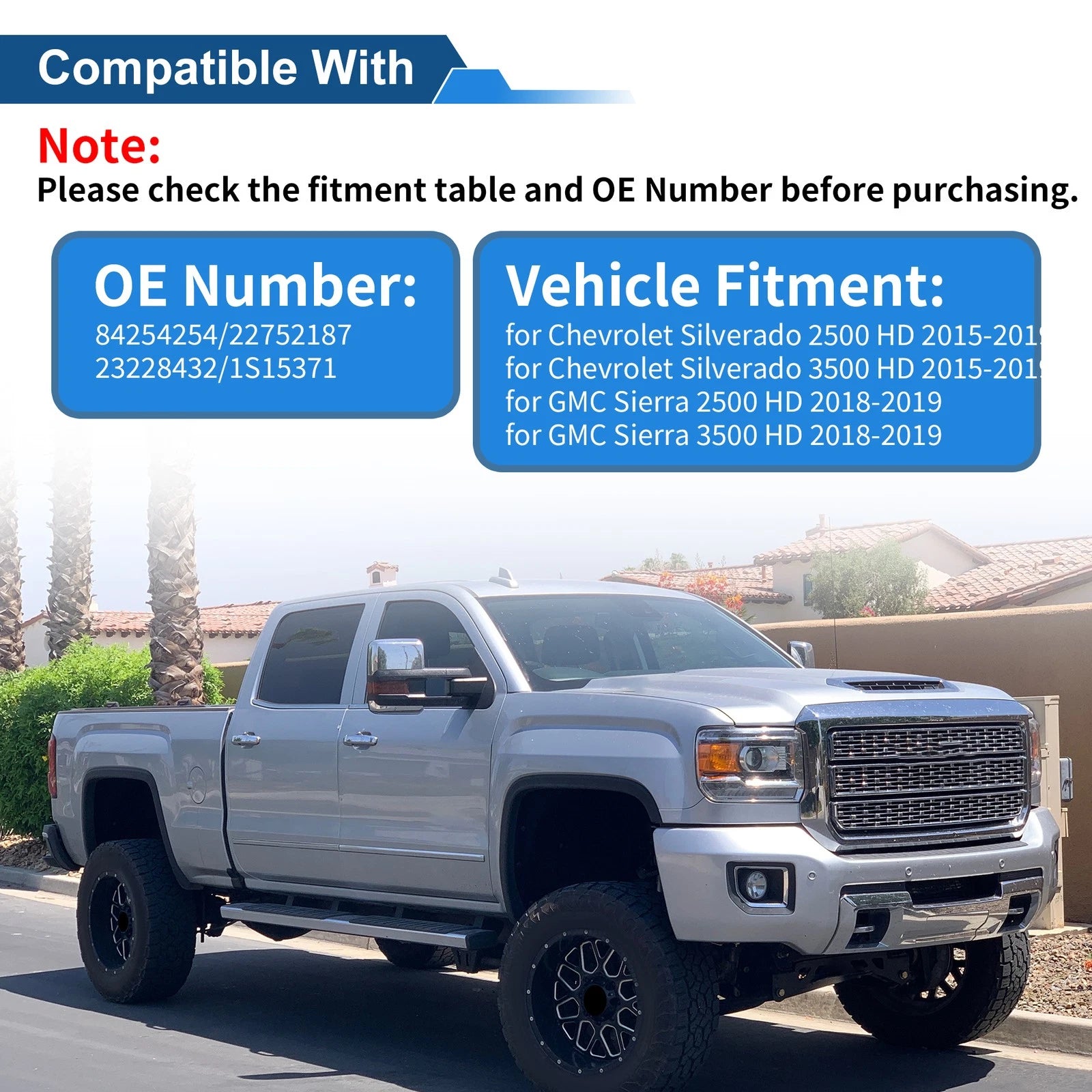 4x4 Wheel Drive Switch Replacement for Chevrolet Silverado 2500 HD (2015–2019)