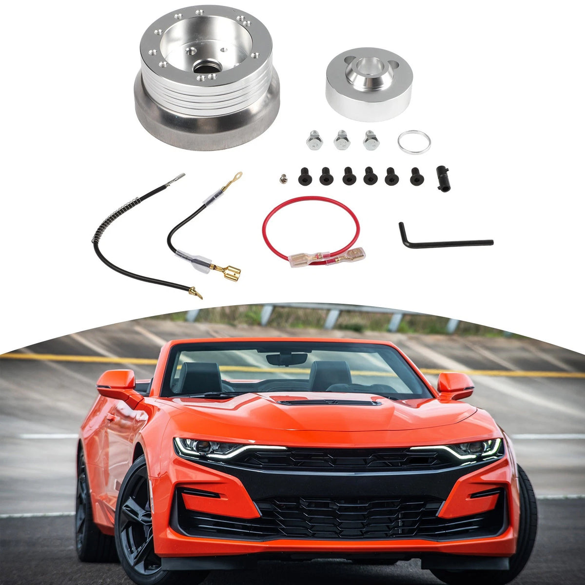 Aluminum Alloy Steering Wheel Hub Adapter for Chevy (5 & 6 Hole)