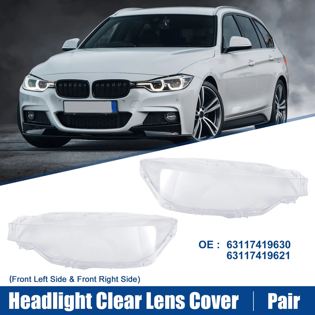 Headlight Clear Lens Cover for BMW 3 Series F30 (2016–2018) Replacement