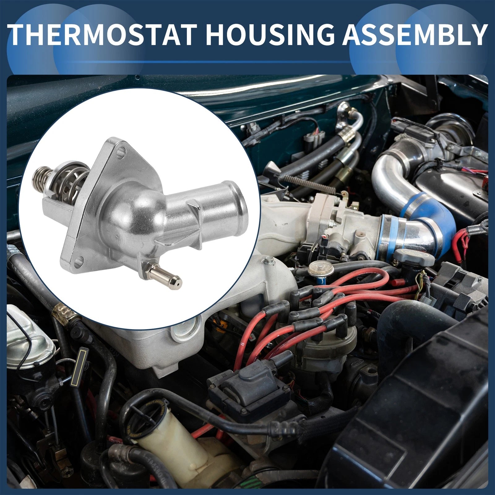 Engine Coolant Thermostat Housing Assembly for Chevrolet Silverado 1500 (2014–2019)