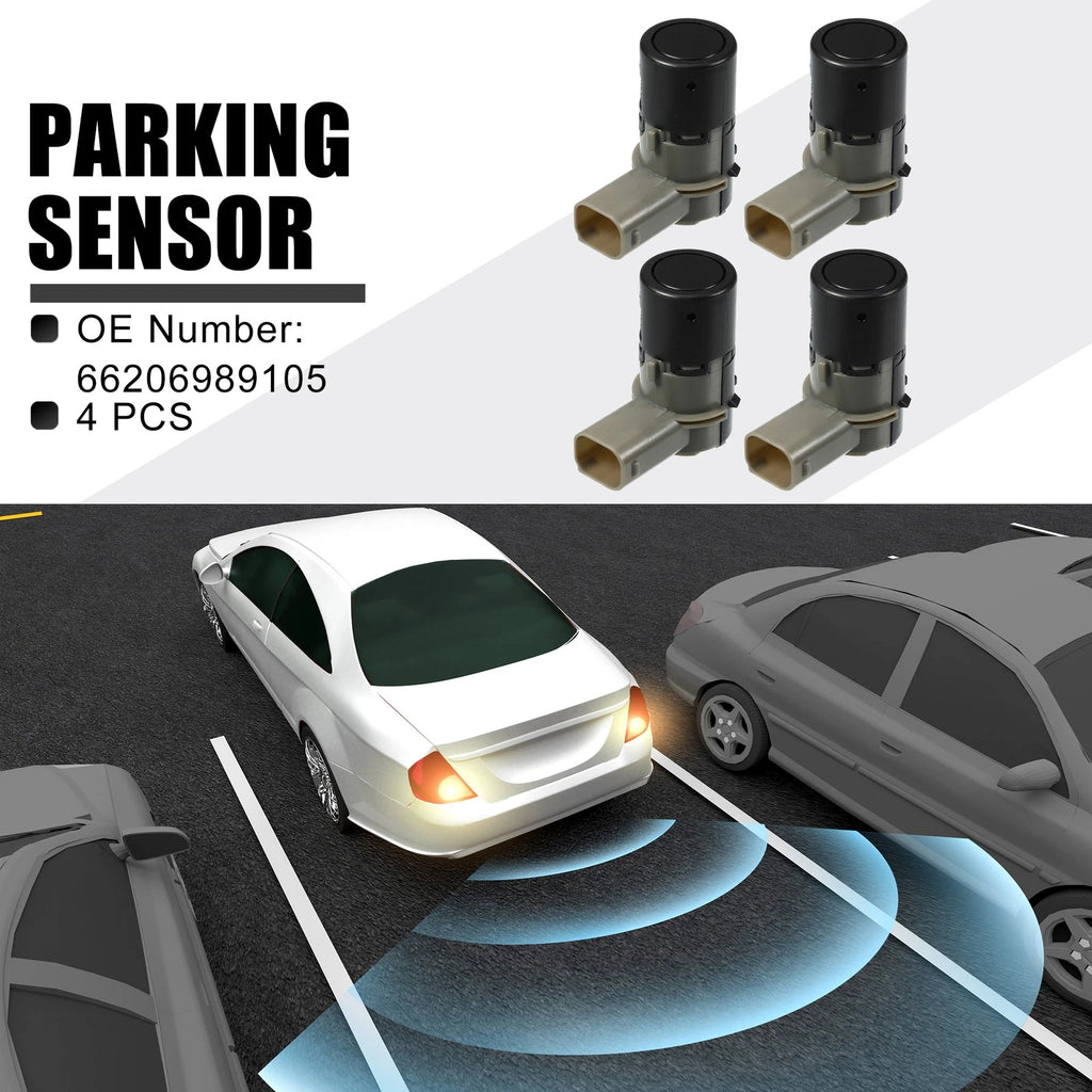 Reverse Parking Assist Sensor Set of 4 for BMW 525i 530i (2003–2010)