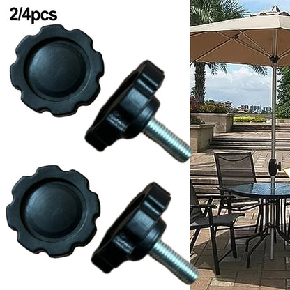 Set of 2 Star Hand Knobs M8x25mm Thread for Umbrella Base