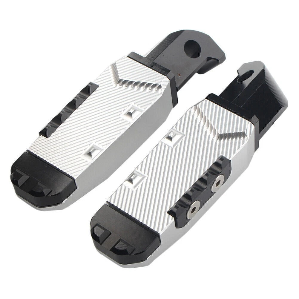 Footrests Pedal Pads for Yamaha FZ1 YZF R3 (2006–2020) Silver