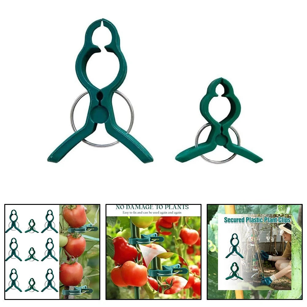 Pack of 40 Reusable Plastic Plant Clips for Plant Protection