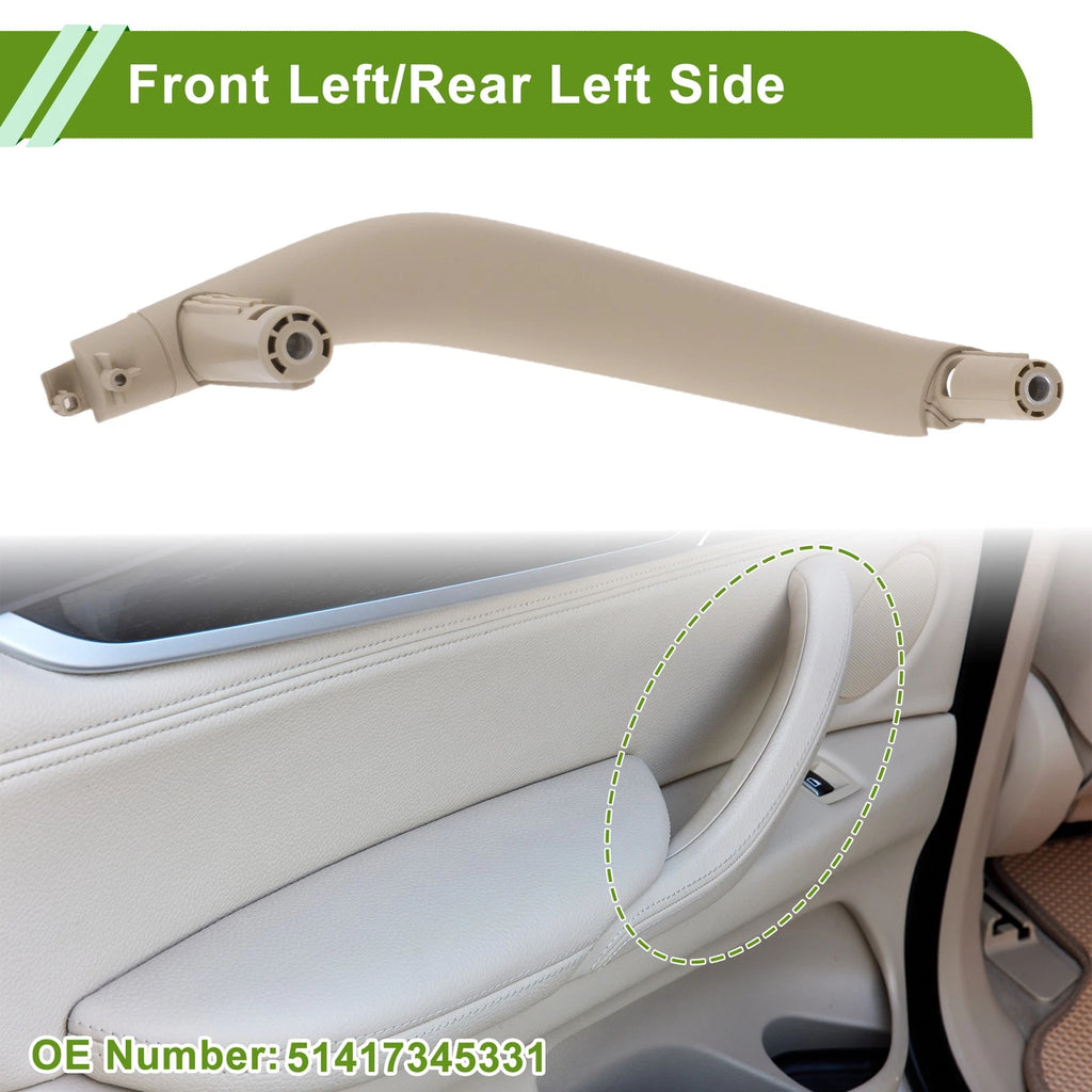 Left Rear Door Panel Handle Cover Replacement for BMW X5 F15 (2014–2018)