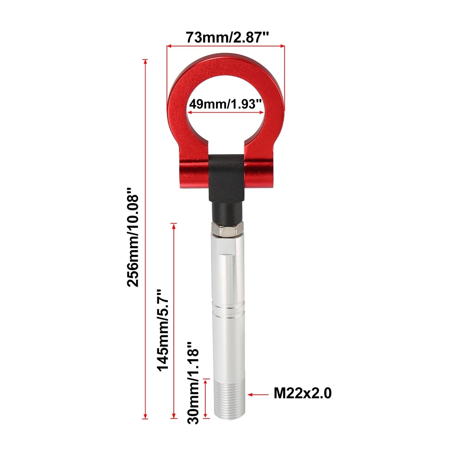 Tow Hook Screw On Round Trailer Ring Replacement for Toyota Avanza (2011–2024)
