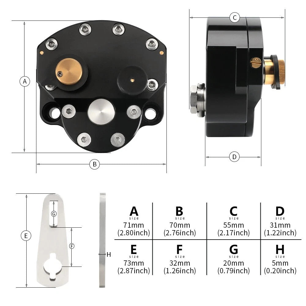 Adjustable Steering Damper Stabilizer for Universal Motorcycle (All Years)