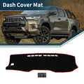 Dashboard Dash Cover Mat for Toyota Hilux (2017–2020) with Sticker 1 Set