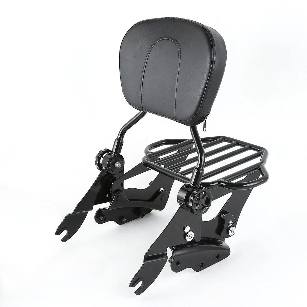 Backrest Sissy Bar Luggage Rack & Docking Kit for Harley Electra Glide (2009–2013)