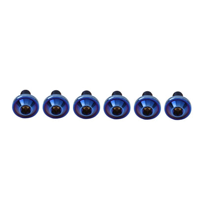 6X M6x10mm Titanium Alloy Torx Head Bolts for Bike Motorcycle