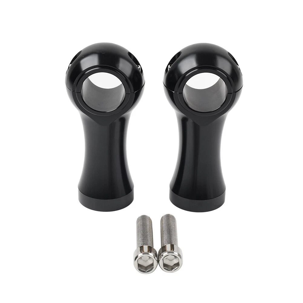 1-1/4" Handlebar Riser Clamp Mount Kit for Harley Dyna Softail