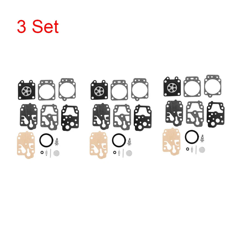 3X Carburetor Repair Kit for Honda Echo, Husqvarna (Walbro K20-WYJ, D20-WYJ, K10-WYB)
