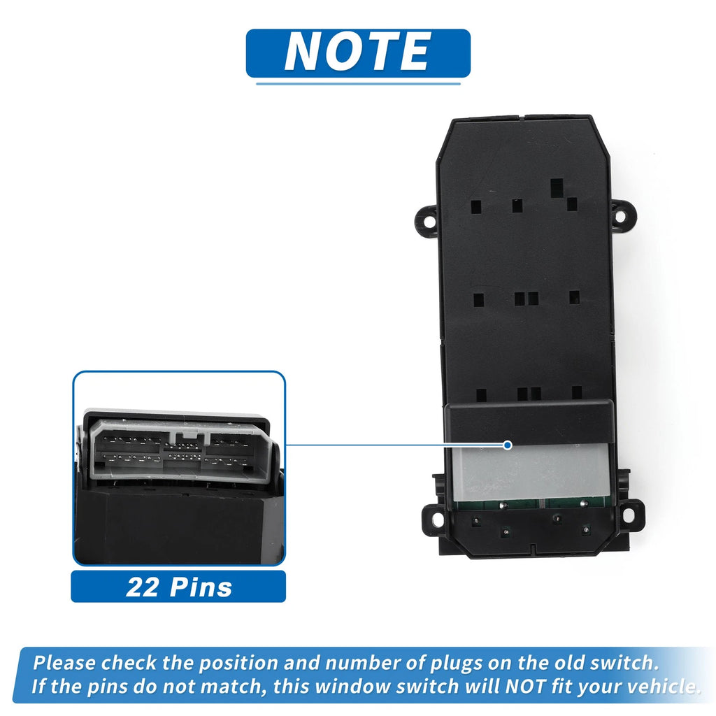 Front Right Power Window Switch for Honda City (2008–2012)