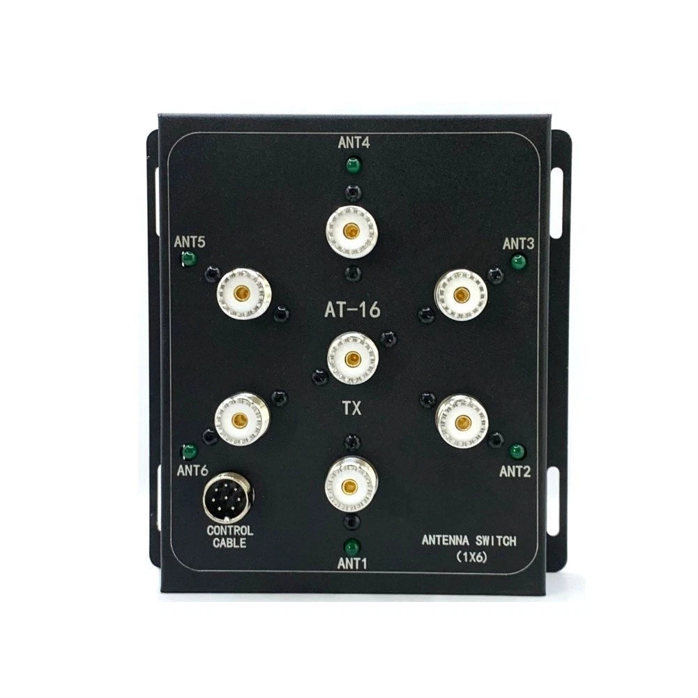 6-Way Coaxial Switch Kit for AT16 (12V Input) with DC5525 Cable and GX16 Connectors