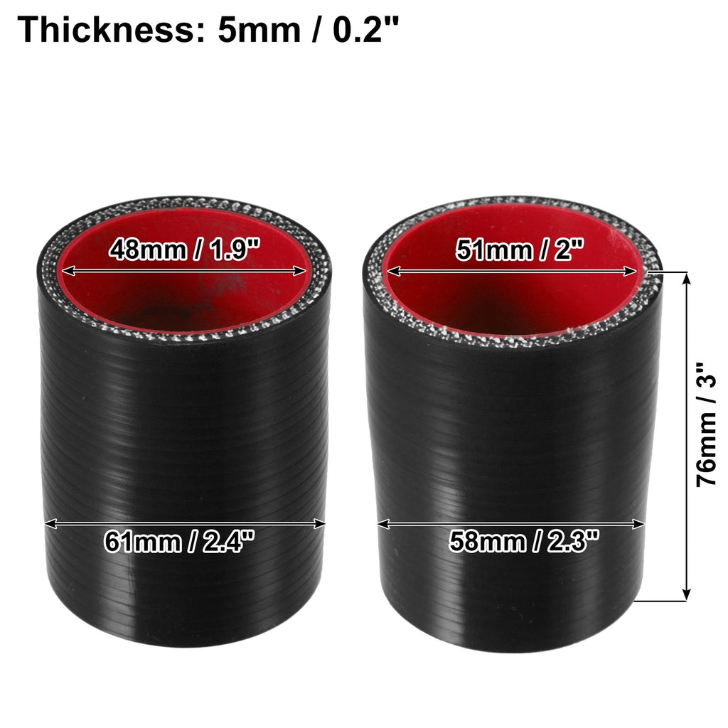 Silicone Hose Coupler for Car Intercooler (48-51mm, 1.9"-2" ID)