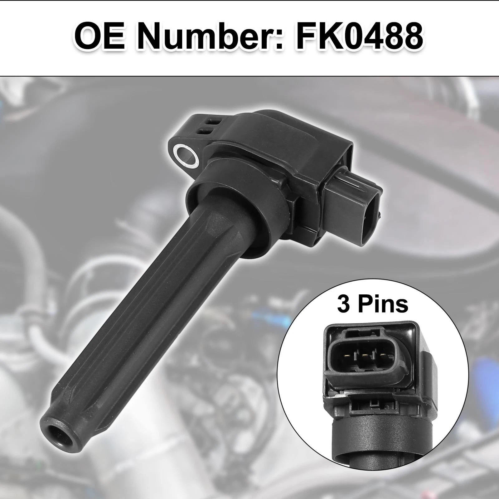 4pcs Engine Ignition Coil Replacement for Mitsubishi Eclipse Cross (2018–2020)