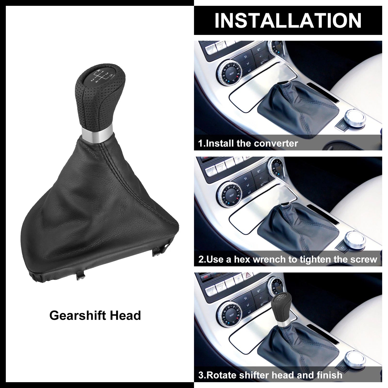 Gear Shift Knob Head Replacement for BMW 1 Series E81 E87 E88 (2004–2013)