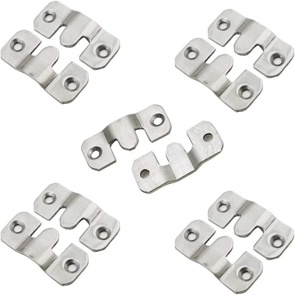 Double Hole Stainless Steel Iron Hanging Buckle for Mirror Frames