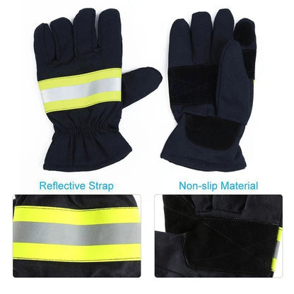 1 Pair Firefighting Gloves - Fire Proof Heat-resistant Non-slip