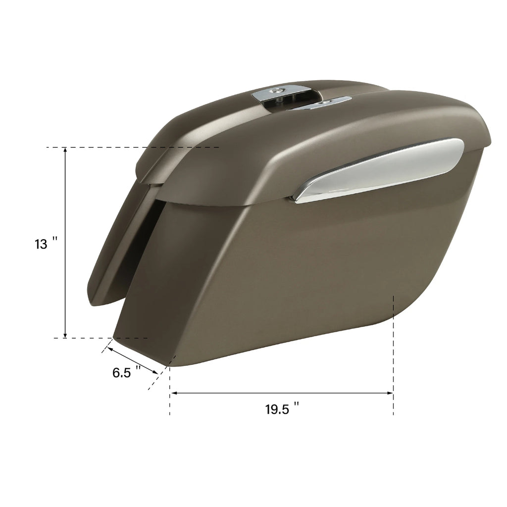 Hard Saddlebag for Indian Chieftain Roadmaster Challenger (2019–2025) Bronze Smoke