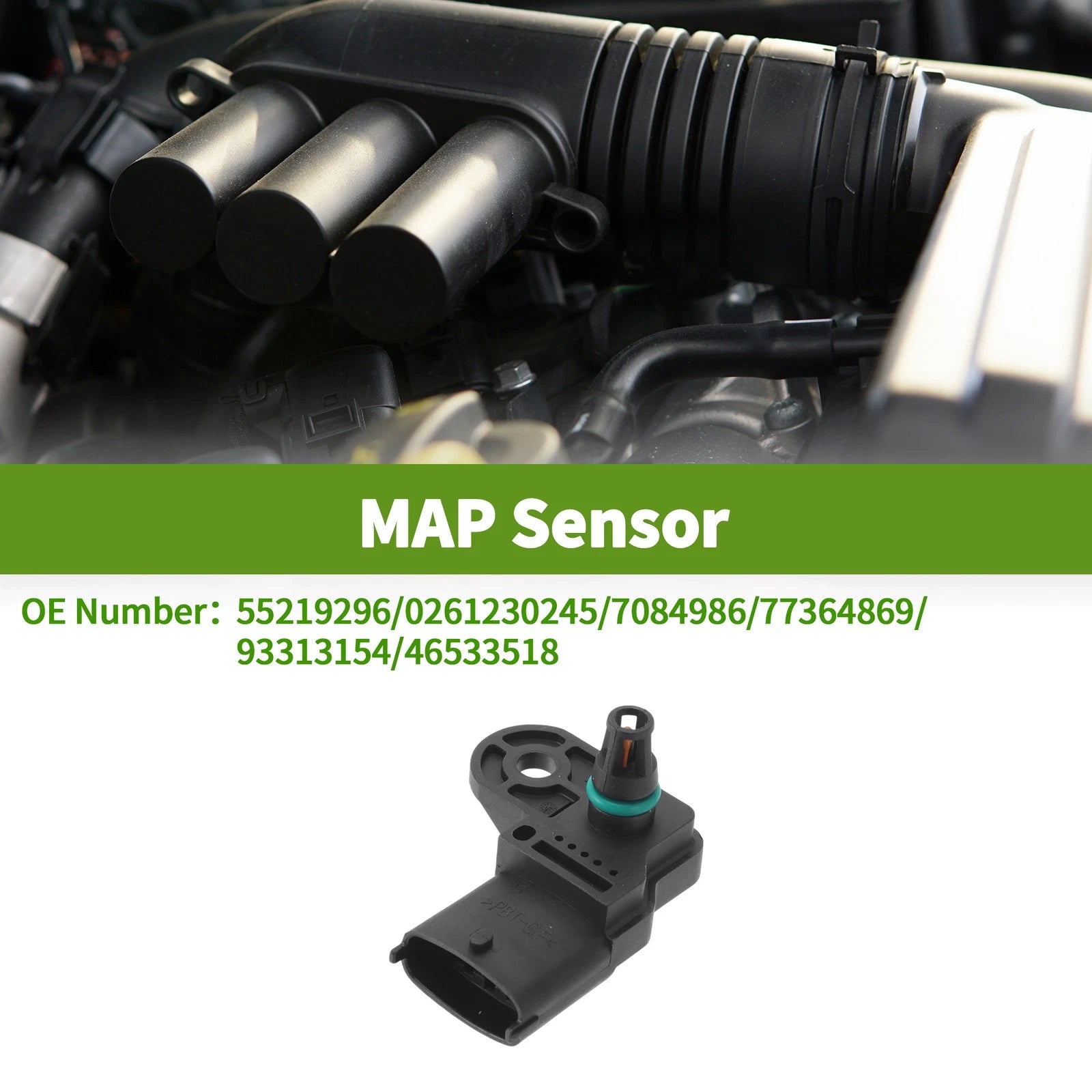 MAP Sensor for Chevrolet Cobalt 1.4 Flex (2005–2010) No.55219296