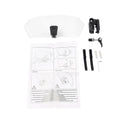 Universal Adjustable Clip-On Windshield Air Deflector Clear/Black