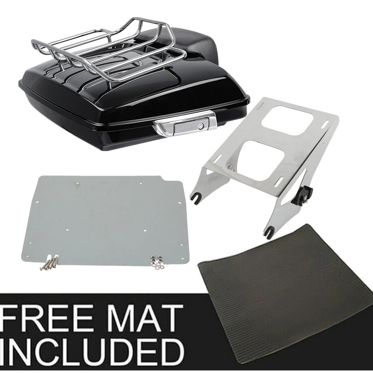 Razor Trunk Mount Rack Plate Pad for Harley Touring Road Glide (2014–2026)