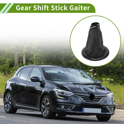 Gear Shift Stick Gaiter for Renault Megane MK II (2002–2016) Black Faux Leather