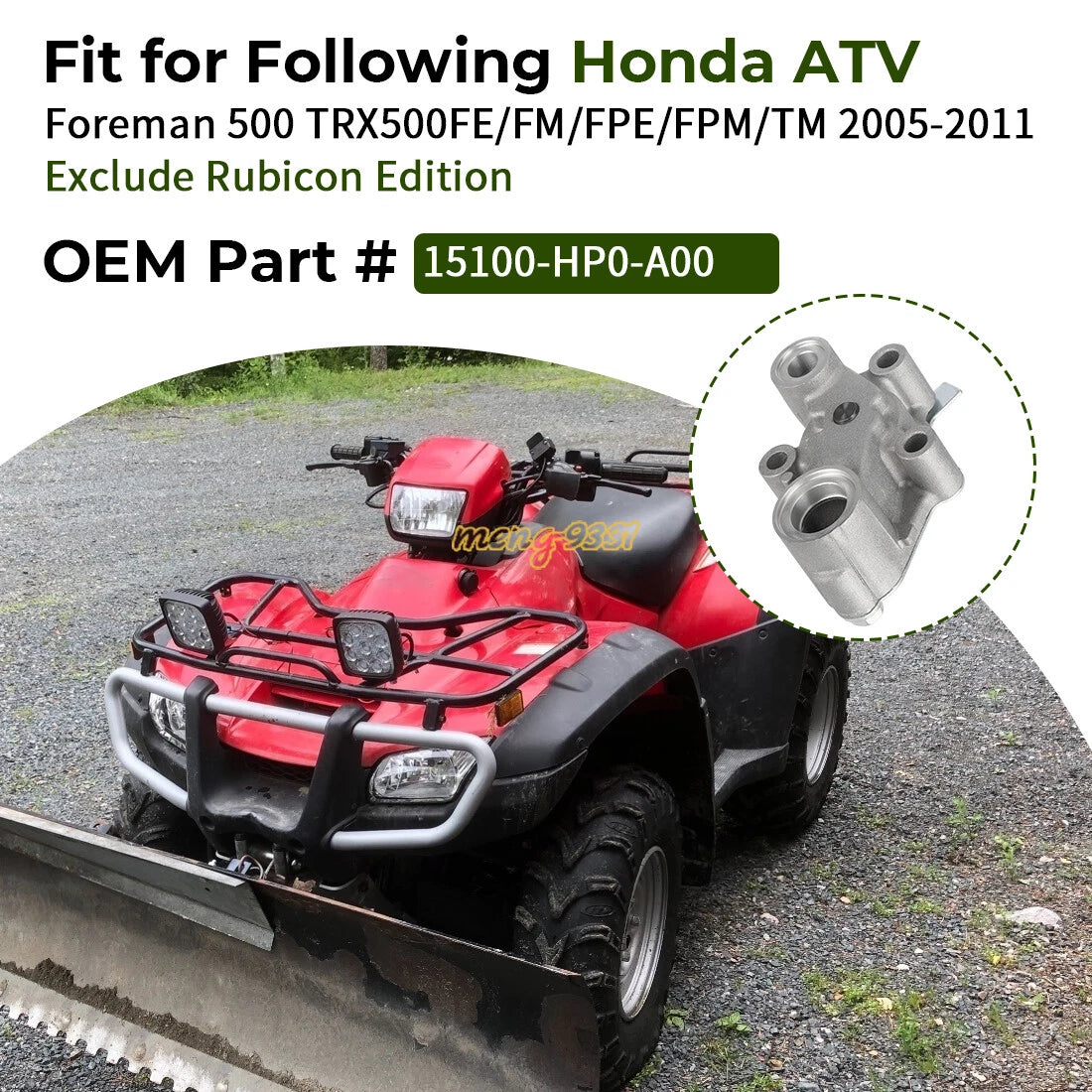 Oil Pump Assembly for Honda Foreman 500 (2005–2011)