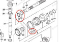 Lower Gearcase Propeller Shaft Oil Seal & O-ring for Suzuki 09282-45001, 09280-00047
