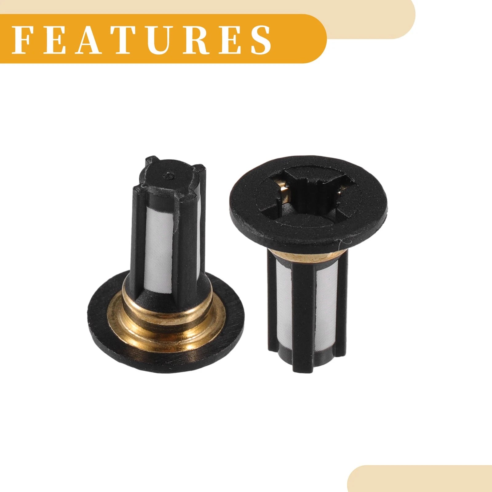 Fuel Injector Filter Basket Set for Honda 4Pcs (Black) (2011–2015)