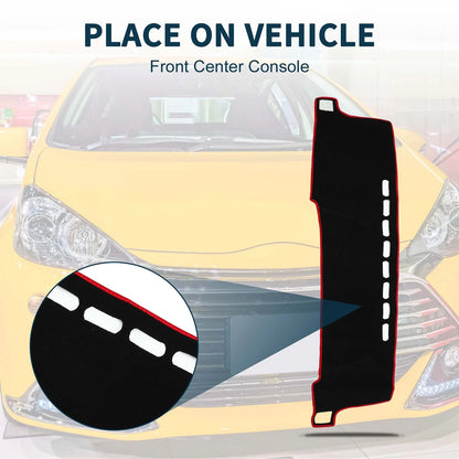 Dashboard Dash Cover Mat Replacement for Toyota Aqua NHP 11-21 with Sticker