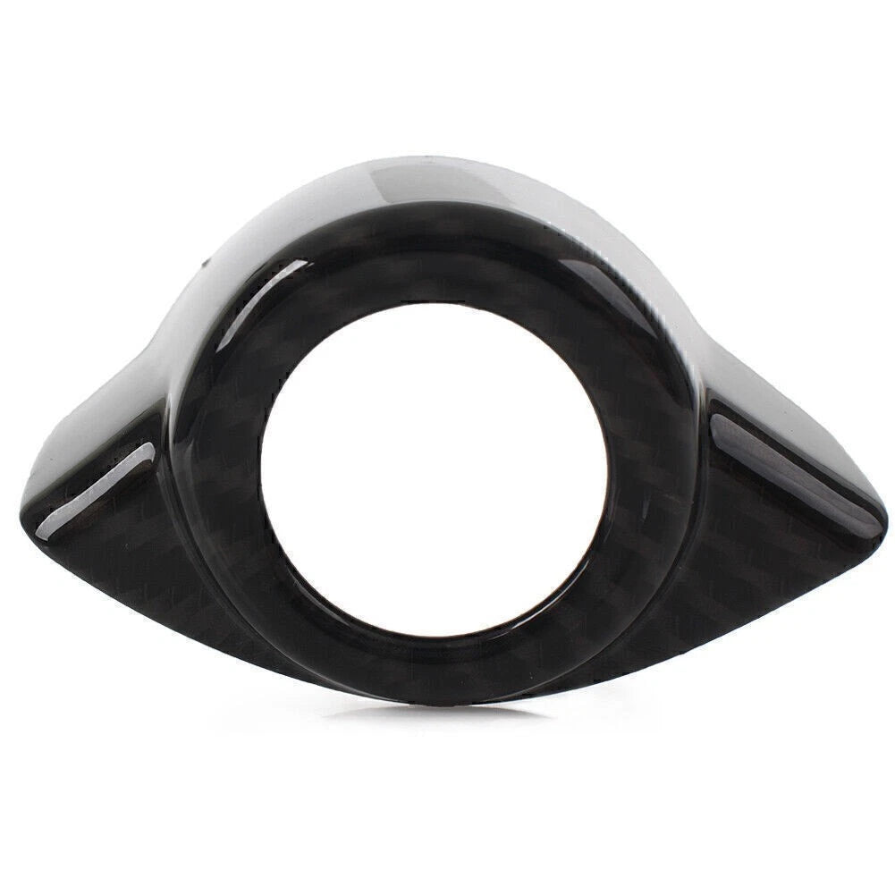 Carbon Fiber Look Engine Start Stop Button Cover for Alfa Romeo Giulia (2017–2018)