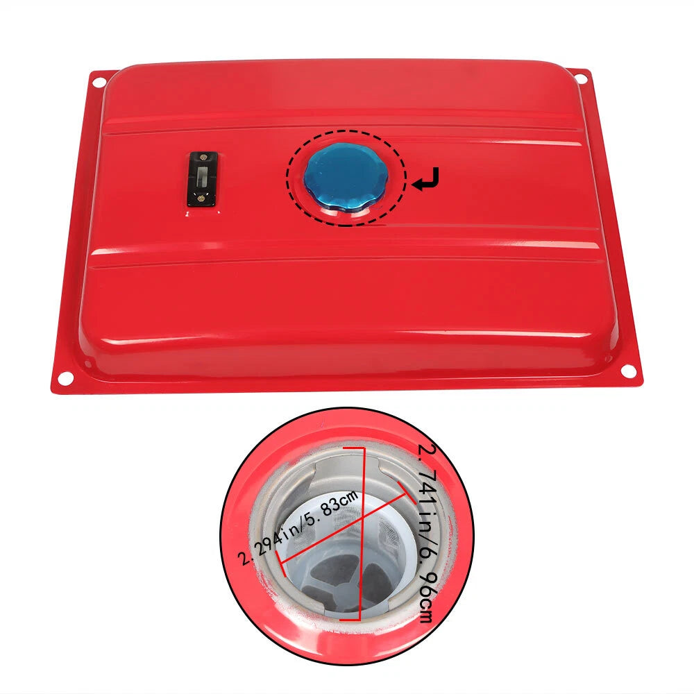Gas Fuel Tank Petcock Filter Gauge Cap for Universal 6.6 Gallon