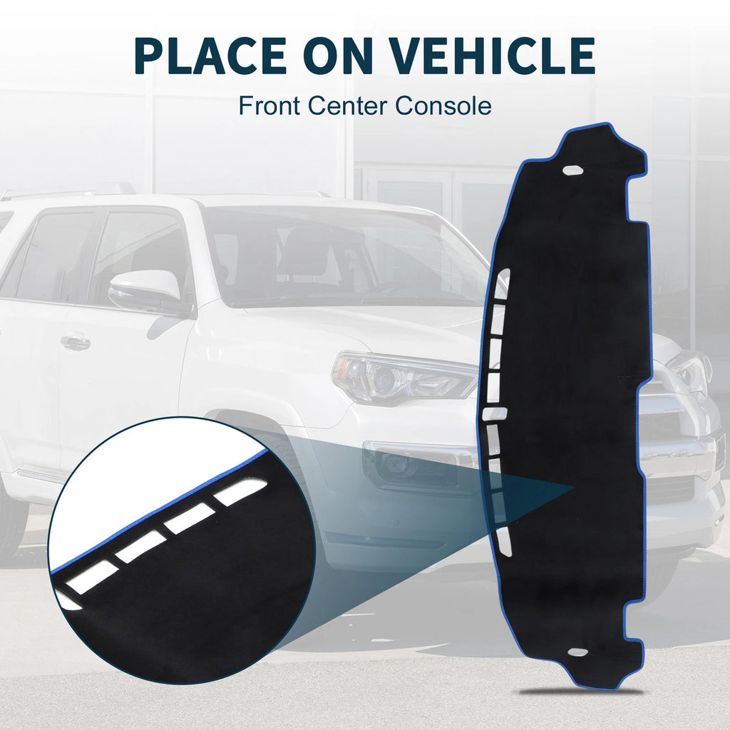 Dashboard Dash Cover Mat for Honda N-BOX/N-BOX Custom JF5 JF6 Black Blue (1 Set)