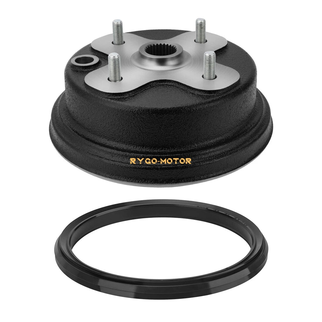 Front Wheel Brake Drum Hub & Dust Seal for Yamaha Big Bear 350 (1989–1998)